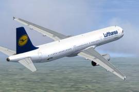 Por poco Colisionan un don y un Airbus de Lufthansa en Múnich