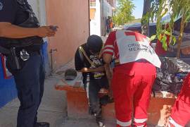El hombre no requirió traslado a un hospital tras ser valorado por los socorristas.