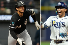 Los Rays festejaron su triunfo sobre los Yankees y quedaron a una victoria de avanzar a la Serie de Campeonato.