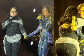 Emotivo. El público coreó “no están solas” mientras ambas cantantes se abrazaban durante ‘En Medio de la Tempestad’.