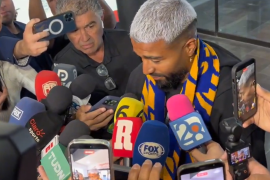 Rodrigo Aguirre arribó a Monterrey para cerrar su incorporación a Tigres y explicó que su decisión estuvo basada en el proyecto deportivo del club, dejando de lado su pasado con Rayados.
