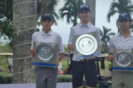 Santiago García Melo lideró la categoría 15 y menores en Tampico.