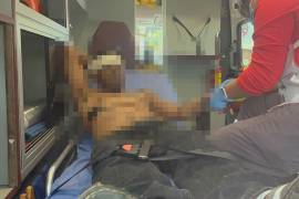 Jesús Emilio ¨N¨, de 43 años, sufrió una herida en el costado derecho del cráneo y fue trasladado al Hospital General.