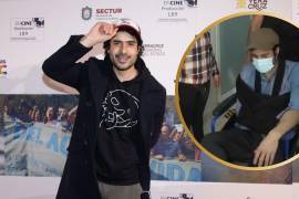 Salida. El actor abandonó el Hospital Rubén Leñero acompañado por su padre, Odiseo Bichir, y continuará con su proceso de rehabilitación.