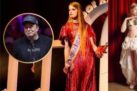 Vivian Jenna Wilson brilló en la Semana de la Moda de Nueva York con un vestido rojo del diseñador Alexis Bittar.