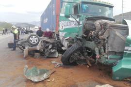 Este percance vial en el Libramiento afectó el tránsito de las carreteras libre y de cuota a Saltillo.