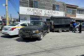 Elementos de Tránsito acudieron para tomar conocimiento y deslindar responsabilidades.