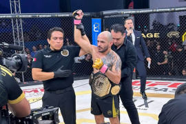 El saltillense derrotó por decisión unánime a Gabriel “Chacal” Urbino en la pelea estelar de LUX 063.