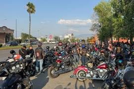 La protesta se realizó en la Plaza de las Ciudades Hermanas con la participación de integrantes de diversos motoclubes.