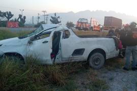 Los hechos se registraron la mañana de este miércoles en la carretera libre a Saltillo, en el municipio de Santa Catarina.