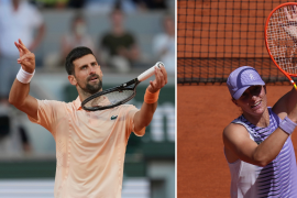 Novak Djokovic utilizó bolsas de hielo durante su partido ante Valentin Royer por las altas temperaturas en París.