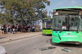 El percance vial se registró en el municipio de General Escobedo, Nuevo León, la mañana de este martes.