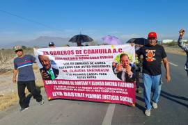 La columna avanza entre ejidos bajo clima frío y terreno irregular.