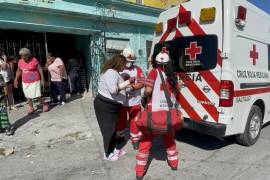 La mujer fue atendida en su domicilio por paramédicos de la Cruz Roja tras clavarse accidentalmente un cuchillo en el antebrazo.