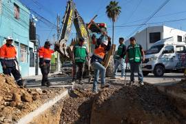 La obra está a cargo de la Empresa Municipal de Aguas y Saneamiento (EMAS).