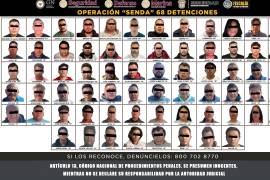 FGJEM detuvieron a 68 personas, presuntos miembros de 8 grupos criminales, por los delitos de secuestro exprés, de vehículos, de mercancías con violencia y a transporte, portación de armas de fuego y más.