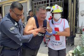 El hombre se dedica a la venta de carnitas, actividad que realiza en la colonia Gaspar Valdés.