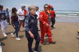 La titular de la Secretaría de Medio Ambiente y Recursos Naturales (Semarnat), Alicia Bárcena Ibarra, informó que realizaron un recorrido en las zonas dañadas por el derrame de hidrocarburo en Veracruz.