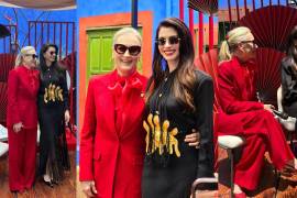 Misión. Meryl Streep y Anne Hathaway visitaron la Casa Azul de Frida Kahlo como parte del tour promocional de la secuela.