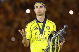 La afición del Al Nassr despidió entre aplausos a Cristiano Ronaldo tras la conquista de la Liga Saudí 2026.