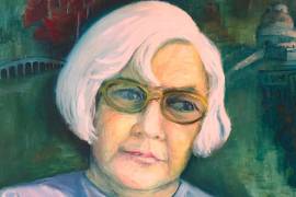 Autorretrato de Elena Huerta, realizado en 1973