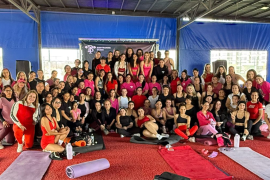 Las asistentes realizaron entrenamiento funcional guiado por el equipo de Bodytraining.