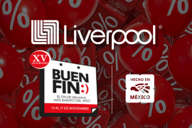 Liverpool participará en El Buen Fin 2025 del 13 al 17 de noviembre con descuentos en todas sus áreas de venta, compras en línea 24/7 y beneficios como envío gratis, meses sin intereses y Click &amp; Collect.