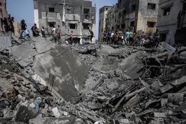 31 palestinos -entre ellos seis niños- murieron este domingo tras los bombardeos