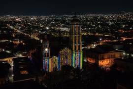 La fachada de la Catedral de Saltillo será utilizada para tres funciones de videomapping durante la noche de este viernes, previo al día de aniversario de la ciudad.