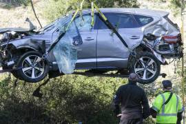 Así luce Tiger Woods luego de su accidente automovilístico