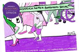 NosotrAs: No es pronombre. Es corrección histórica