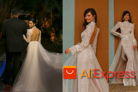 Algunos creen que el vestido es de Pronovias, adquirido en Italia, mientras que otros aseguran que es casi idéntico a uno de AliExpress.