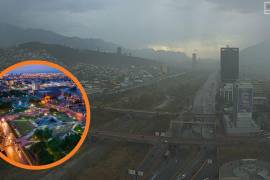 La tarde de este jueves se presentó lluvia ligera a moderada en la Zona Metropolitana de Monterrey.