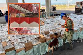 El Gabinete de Seguridad aseguró 9 millones 948 mil cigarrillos apócrifos en Lázaro Cárdenas, Michoacán, tras detectar que el cargamento fue declarado como vasos.