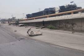 El percance fue reportado la mañana de este sábado en el Libramiento Noreste, en el municipio de Escobedo, Nuevo León.