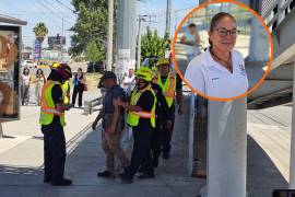 Paty Muñiz (recuadro), relató cómo, junto con otras mujeres, logró sujetar al hombre y evitar que se lanzara del puente al sur de Saltillo.