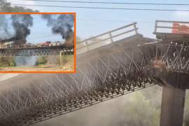 El puente La Desembocada, de Puerto Vallarta, fue demolido tras narcobloqueos