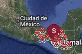 El Servicio Sismológico Nacional informó que el sismo de magnitud 7.4 en Chiapas ha generado 60 réplicas y fue catalogado como un enjambre sísmico.