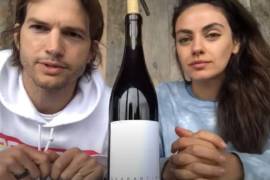 Por una buena causa… Ashton Kutcher y Mila Kunis lanzan su vino de cuarentena, ¡salud!