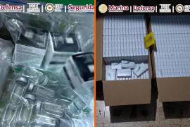 Autoridades decomisan 15 mil dosis de clonazepam, vacunas falsas y cocaína en Huixquilucan; detienen a dos por venta ilegal de insumos médicos
