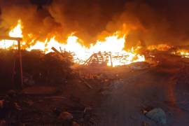 El incendio se registró en un predio abandonado de la colonia Andrés Caballero en el municipio de Escobedo, NL
