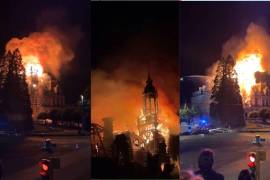 Incendio del ayuntamiento de Limoges, Francia, tras protestas por crisis ecónomica
