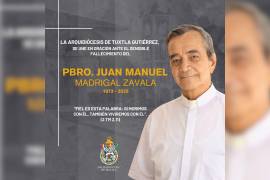 El sacerdote Juan Manuel Madrigal Zavala fue hallado sin vida la mañana de este 9 de marzo en las inmediaciones del centro ecoturístico Laguna Verde, en el municipio de Coapilla.