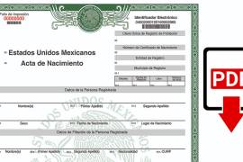 El acta de nacimiento es el documento oficial que acredita tu nombre, sexo, nacionalidad mexicana, indica la fecha y lugar de tu nacimiento.