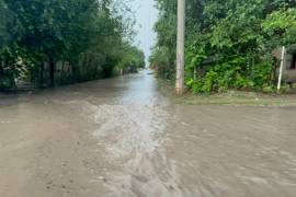 Las lluvias dejaron acumulaciones de hasta cuatro pulgadas cerca de la Sierra de Santa Rosa, en Múzquiz.