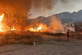 Un incendio en un predio de Santa Catarina en donde se consumieron tarimas, pedacería de madera y seis vehículos estacionados en el lugar movilizó a elementos de Bomberos y Protección Civil Nuevo León.