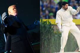 Donald Trump utilizó sus redes sociales para lanzar duras críticas contra el Show de Medio Tiempo protagonizado por Bad Bunny.