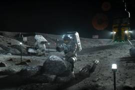 Orina de los astronautas puede servir para construir una estación espacial en la Luna