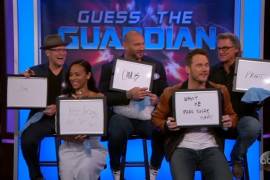 Elenco de “Guardianes de la Galaxia” prueba su amistad en programa de Jimmy Kimmel