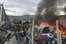 El área fue acordonada para permitir las labores de control del fuego y evitar riesgos.